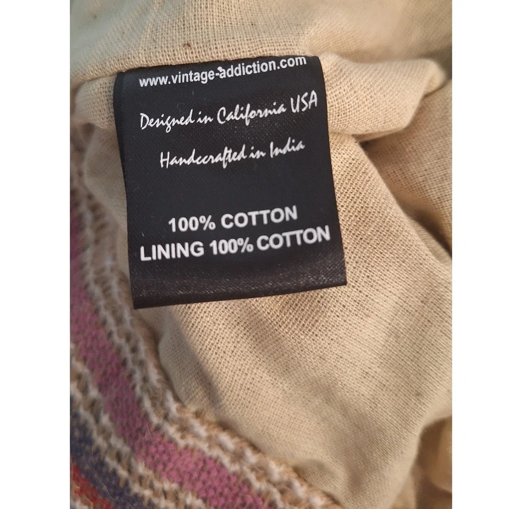 Vintage Addiction Cotton HOBO Bag‎ Multicolor
